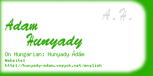 adam hunyady business card